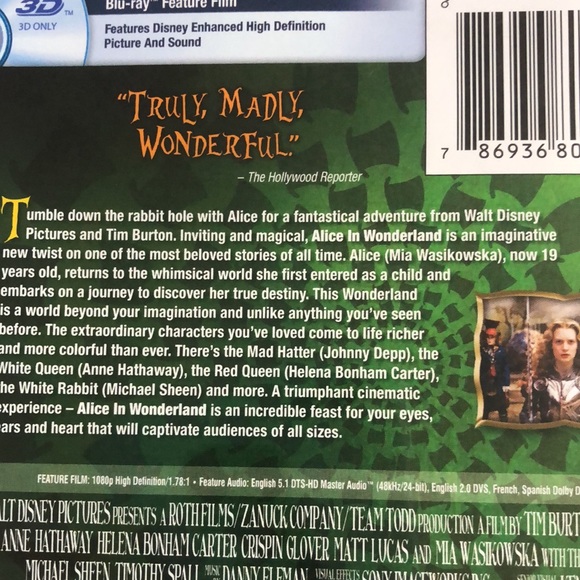 Alice In Wonderland Blu-ray 3D - Picture 4 of 13